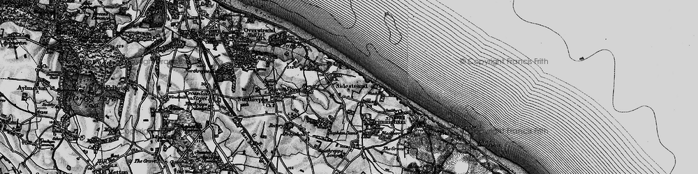 Old map of Sidestrand in 1899