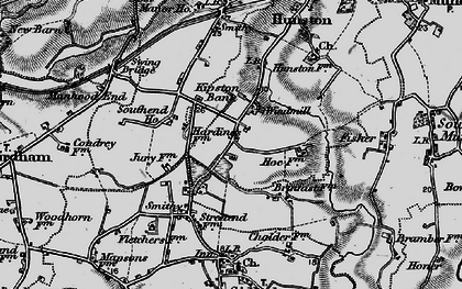 Old map of Sidlesham Common in 1895