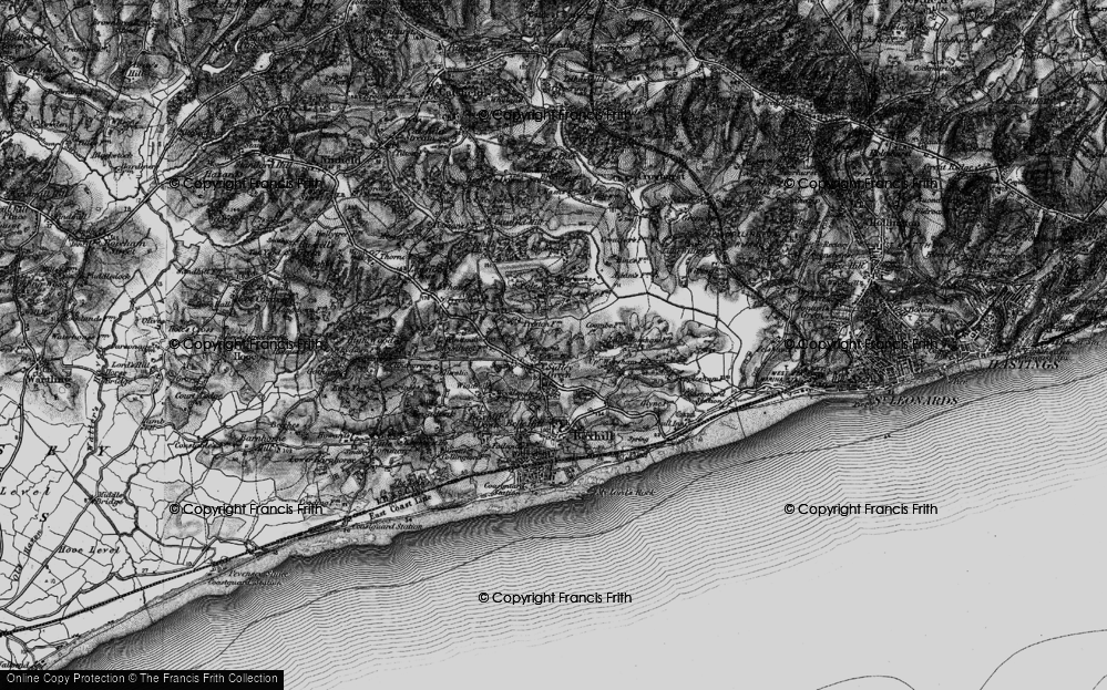 Old Map of Sidley, 1895 in 1895