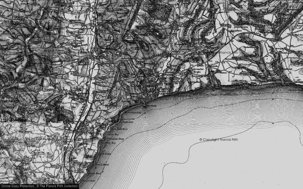 Old Map of Sidmouth, 1897 in 1897