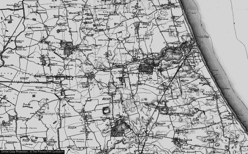 Old Map of Sigglesthorne, 1897 in 1897