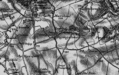 Old map of Nash Manor in 1897