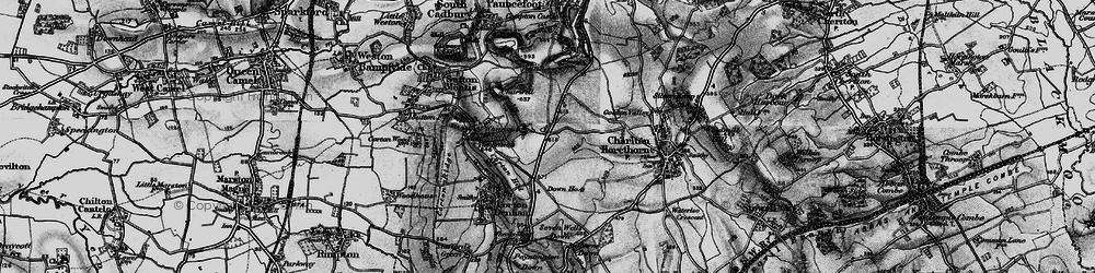Old map of Sigwells in 1898