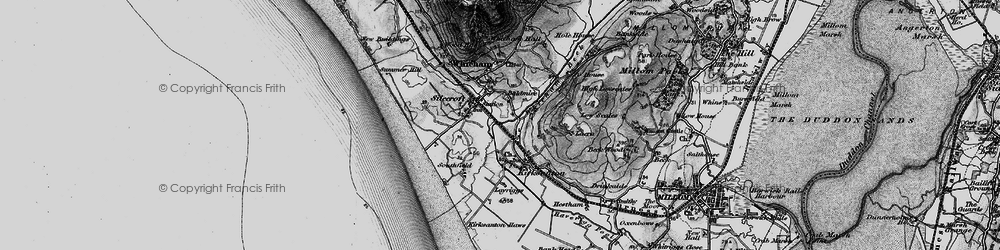 Old map of Silecroft in 1897