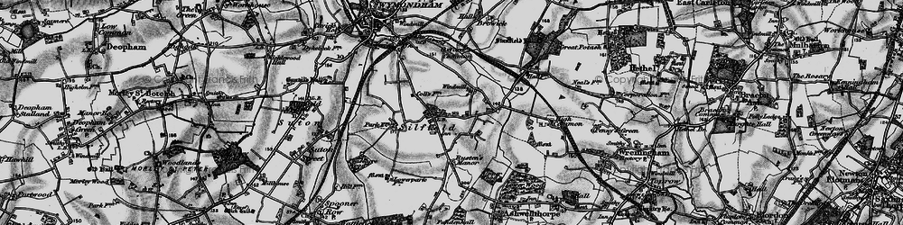 Old map of Silfield in 1898
