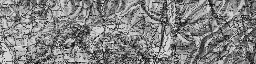 Old map of Silkstead in 1895