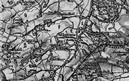 Old map of Silkstone in 1896