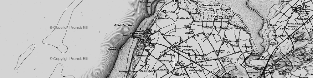 Old map of Silloth in 1897