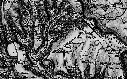 Old map of Whisperdales Beck in 1897