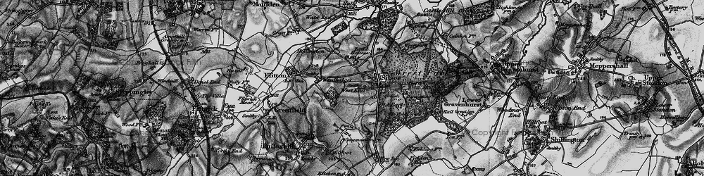 Old map of Wrest Park in 1896