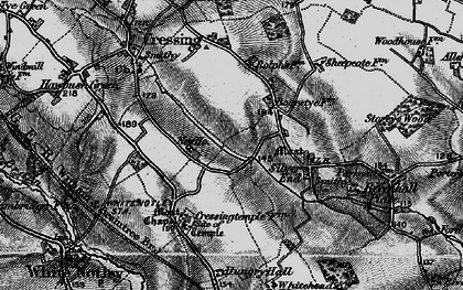 Old map of Silver End in 1896