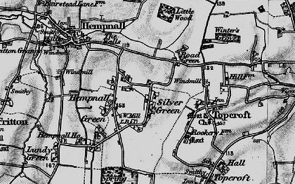 Old map of Silver Green in 1898