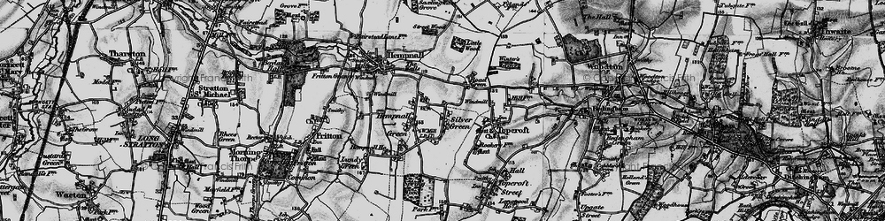 Old map of Silver Green in 1898