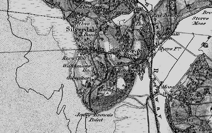 Old map of Silverdale Green in 1898