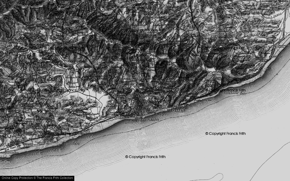 Old Map of Silverhill, 1895 in 1895