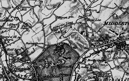 Old map of Simister in 1896