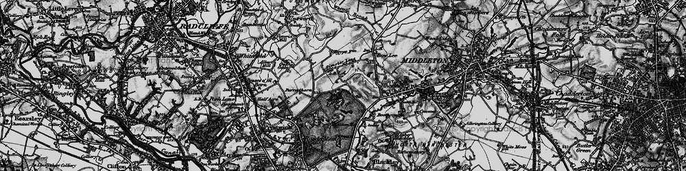 Old map of Simister in 1896