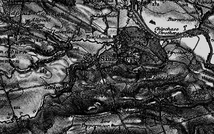 Old map of Simonburn in 1897