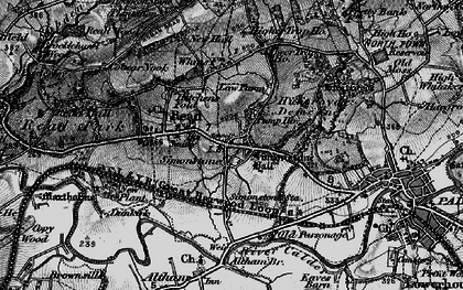 Old map of Simonstone in 1898