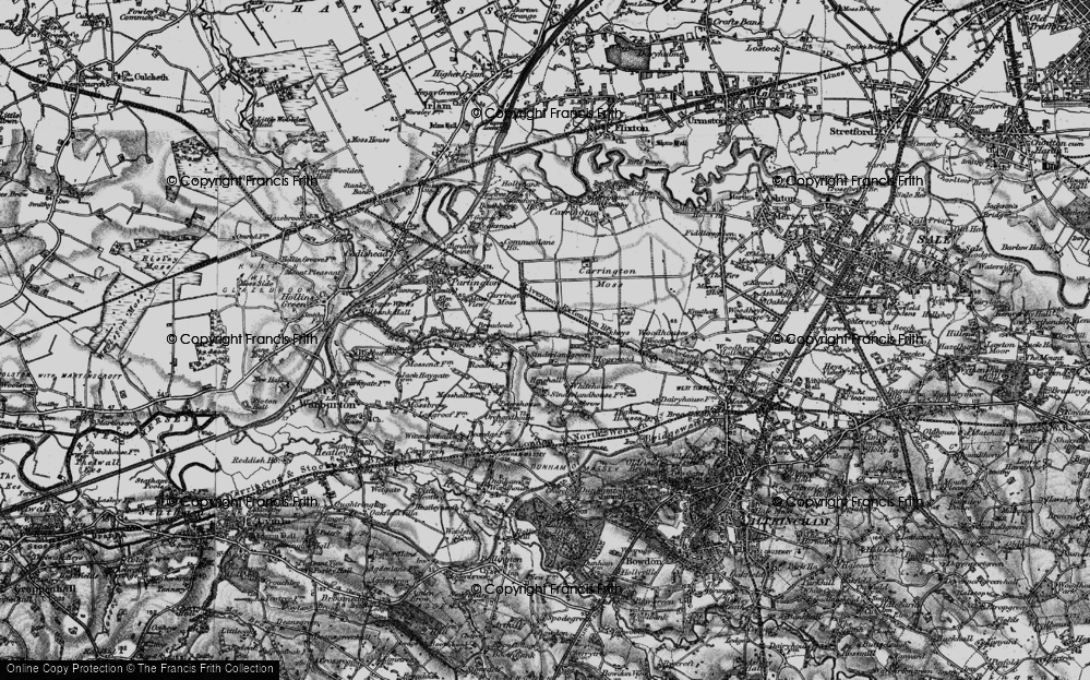 Old Map of Sinderland Green, 1896 in 1896