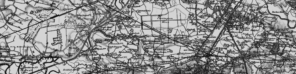 Old map of Sinderland Green in 1896