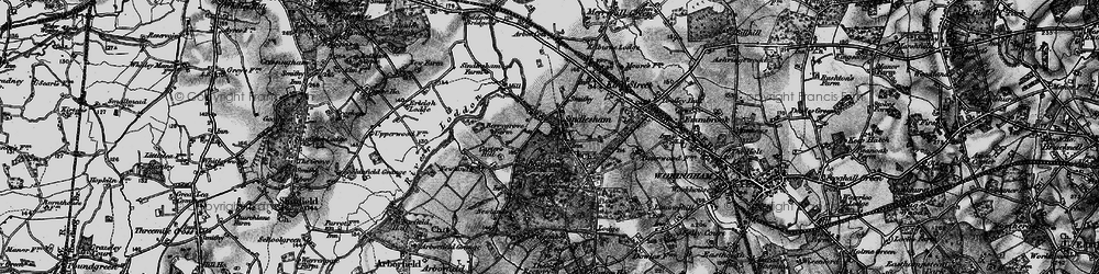 Old map of Sindlesham in 1895