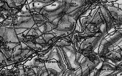 Old map of Single Hill in 1898