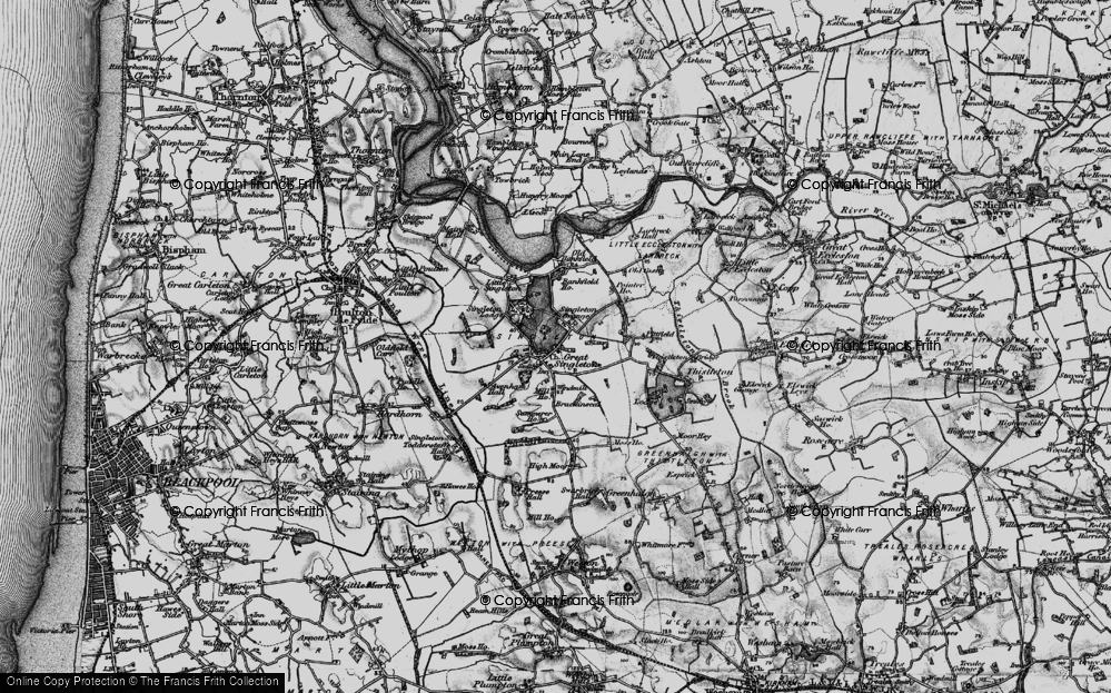 Old Map of Singleton, 1896 in 1896
