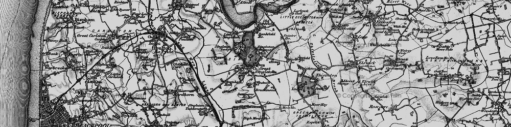 Old map of Singleton in 1896
