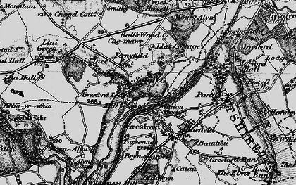 Old map of Singret in 1897
