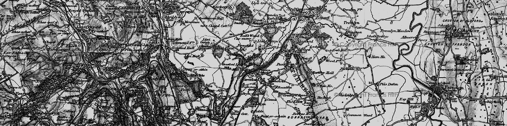 Old map of Singret in 1897