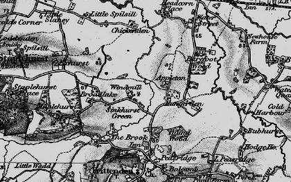 Old map of Broadlake in 1895