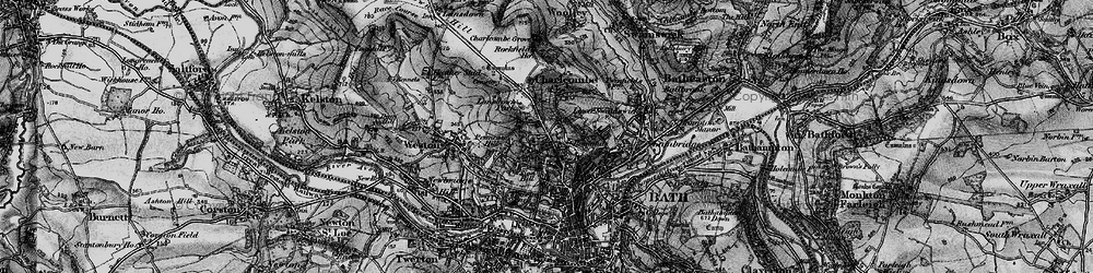 Old map of Sion Hill in 1898