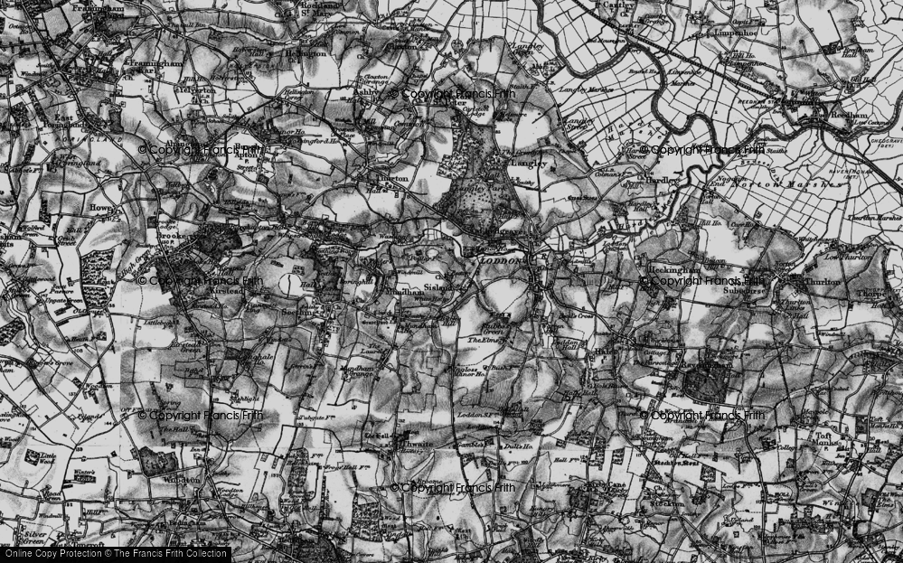 Old Map of Sisland, 1898 in 1898