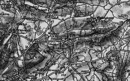 Old map of Sissinghurst in 1895