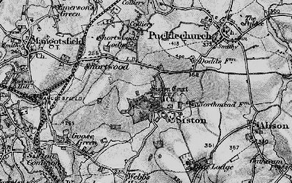 Old map of Siston in 1898