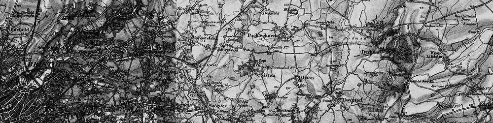 Old map of Siston in 1898