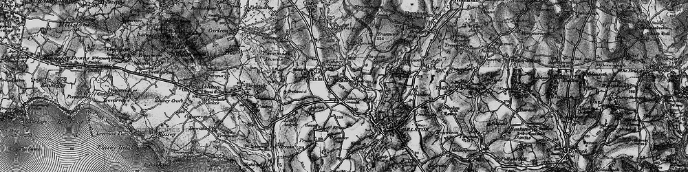 Old map of Sithney Common in 1895