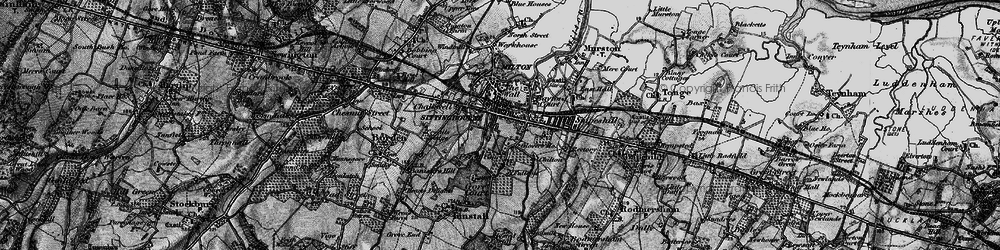 Old map of Sittingbourne in 1895