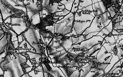 Old map of Six Ashes in 1899