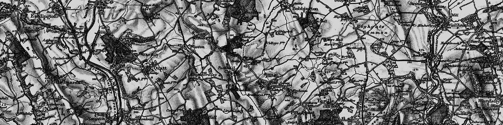 Old map of Six Ashes in 1899