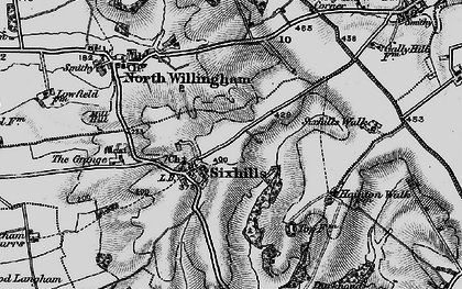 Old map of Sixhills in 1899