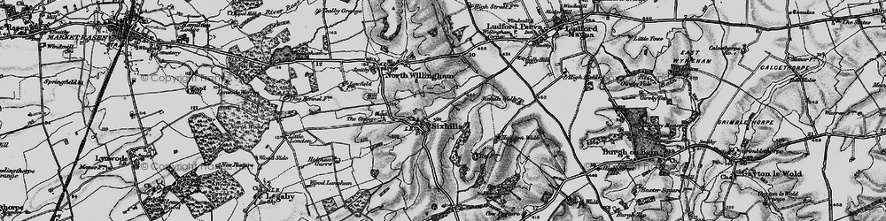 Old map of Sixhills in 1899