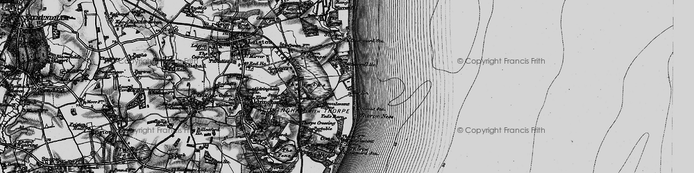 Old map of Sizewell in 1898