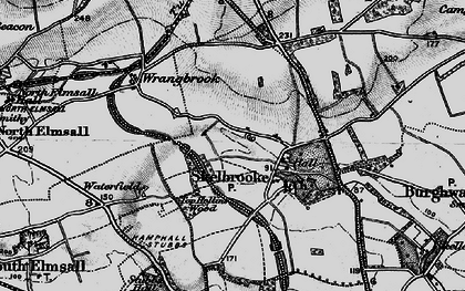 Old map of Barnsdale Bar in 1895