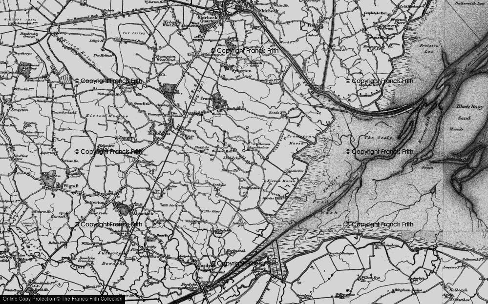 Old Map of Skeldyke, 1898 in 1898