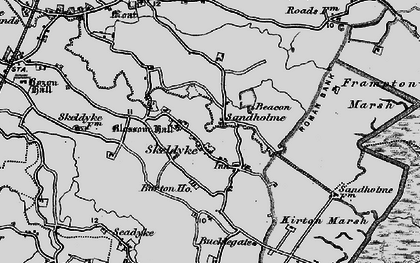 Old map of Skeldyke in 1898