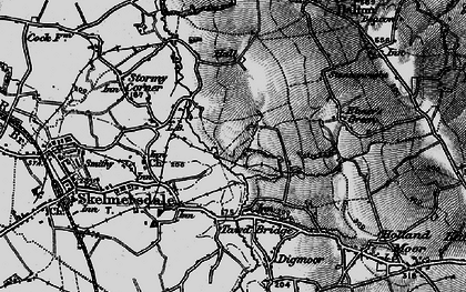 Old map of Skelmersdale in 1896