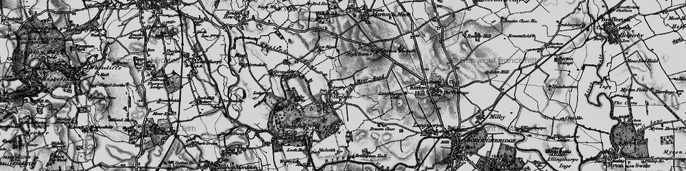 Old map of Skelton on Ure in 1898