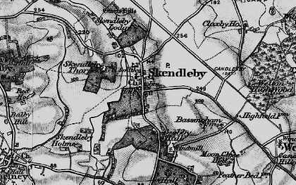 Old map of Skendleby in 1899